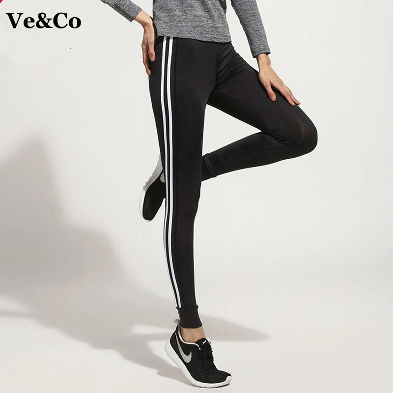 VE & Co Для женщин Штаны 2018 новый спортзал Фитнес Йога Леггинсы для брюки полиэстер