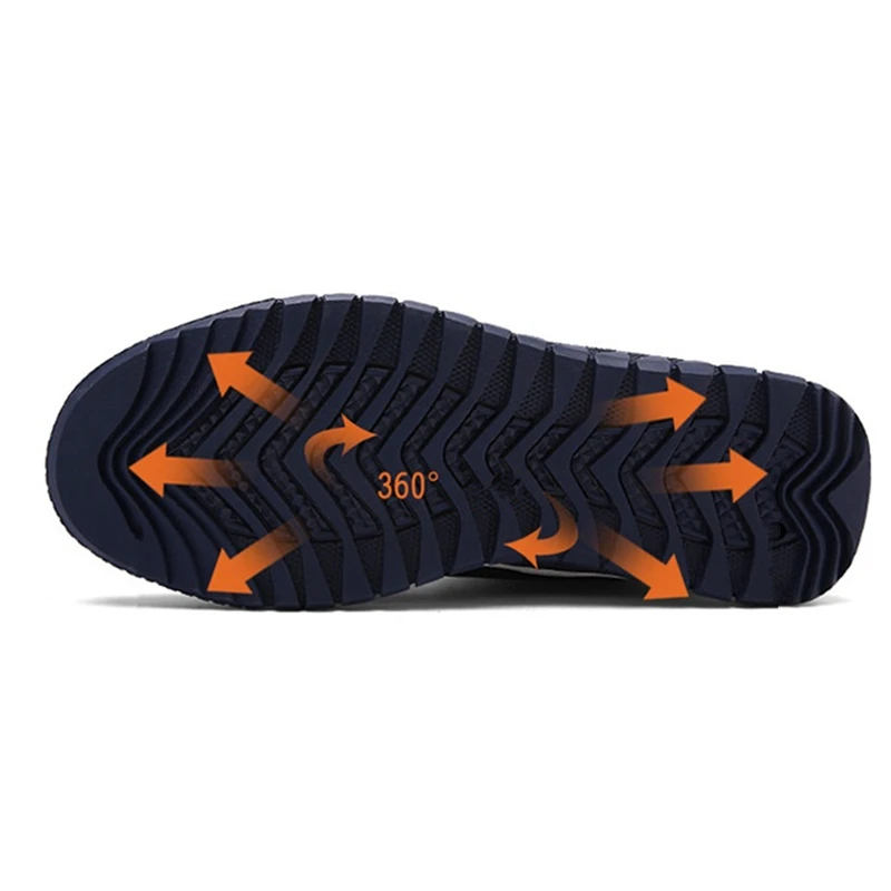 New Cotton Shoes Men Fleeces Snow Boots with Fur Large size Fashion High-top Lace-up Casual Winter Warm Outdoor Sneakers |