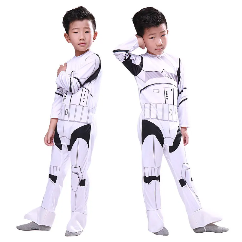 Фильм Звездные войны костюмы Imperial Stormtrooper Косплэй Хэллоуин костюм для мальчика