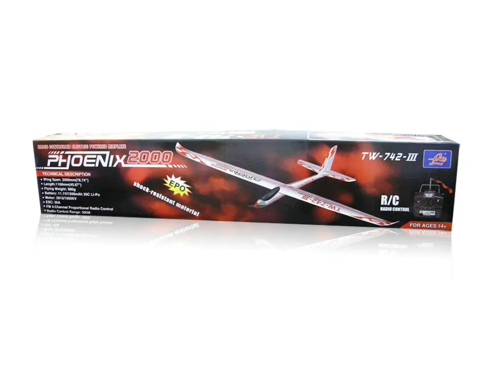 Volantex Ranger 2000 V742-3 Phoenix 2000 EPO 2 м RC планер размах крыльев FPV Самолет комплект