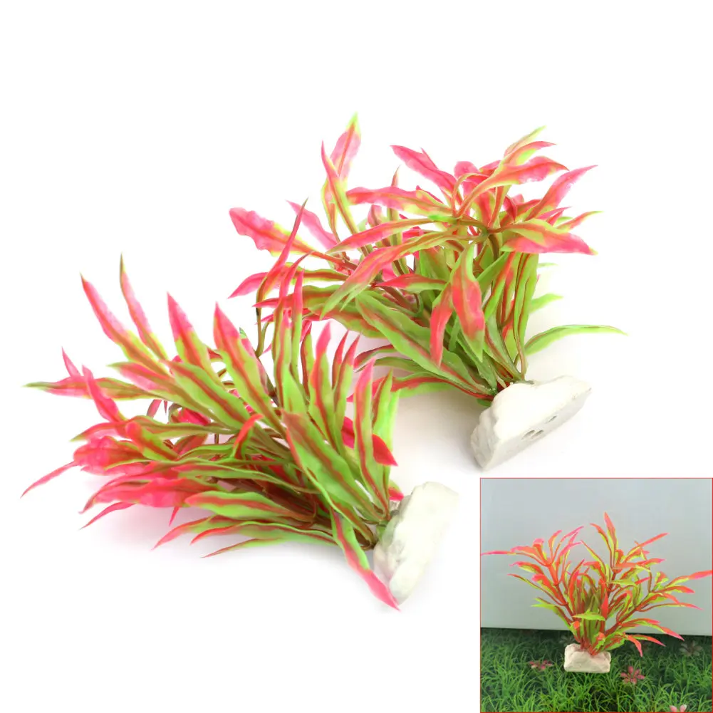 Пластиковые искусственные водные растения трава водоросли подводная