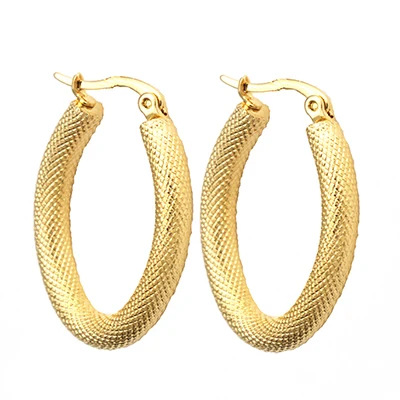 Oval style 1 Маленькие серьги-кольца женские круглые серьги мужские полированные круглые серьги из нержавеющей стали ювелирные изделия женские серьги ювелирные изделия - Окраска металла: Oval style 1