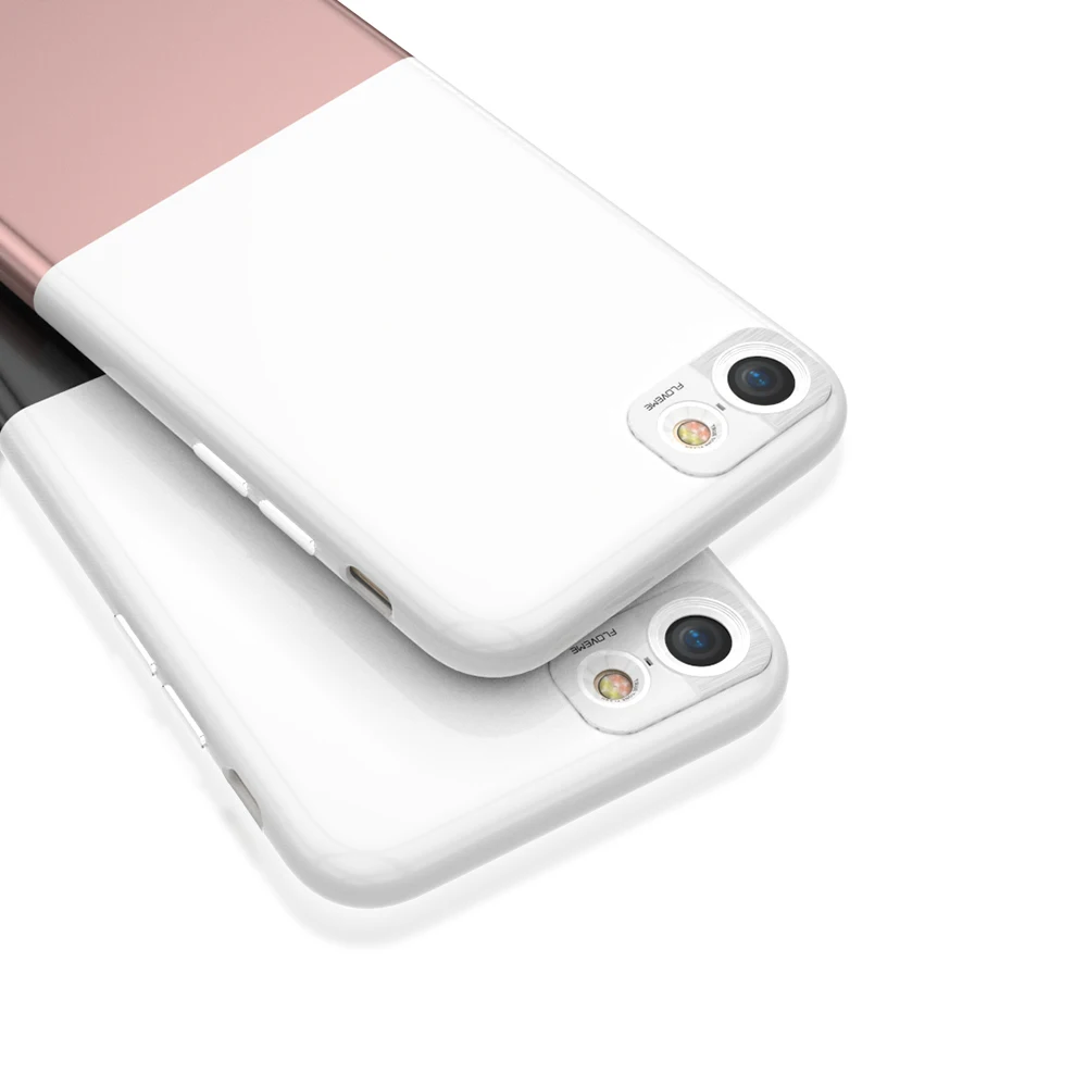 большая сделка Floveme роскошный двойной хит Цвет PC чехол для iPhone 8 7 6 6S Plus 2 в 1 Combo