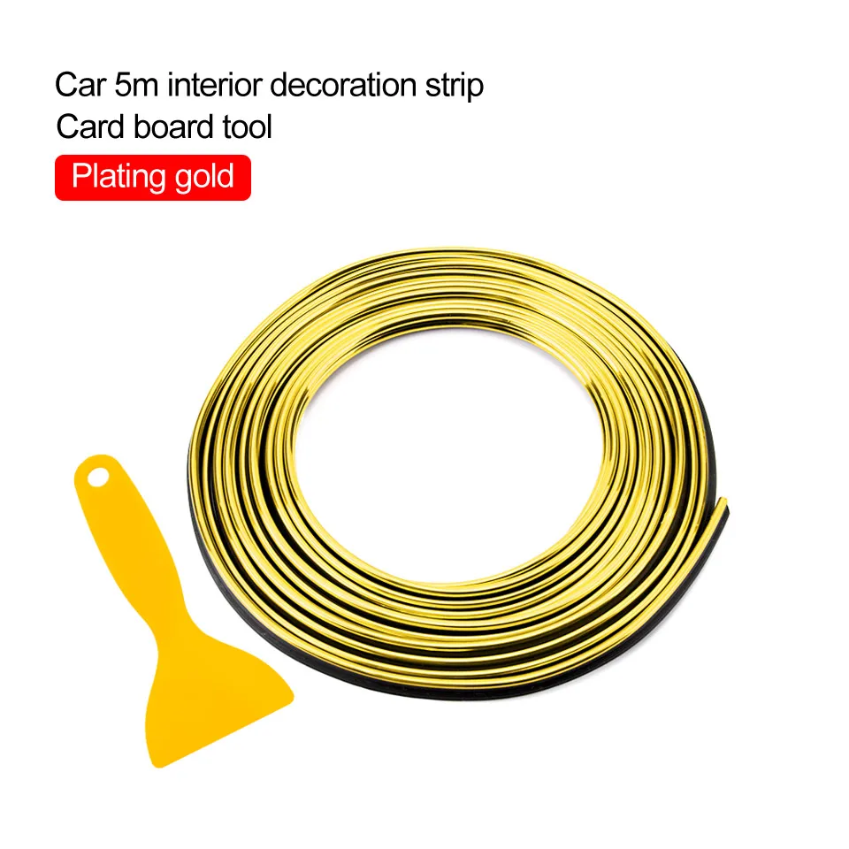 LOEN 5 м Высокое качество переоборудование аксессуары для Vw Golf 7 Mk7 Skoda Superb rapid Citigo Fabia Octavia A5 A7 Seat Leon Ibiza - Название цвета: Planting gold