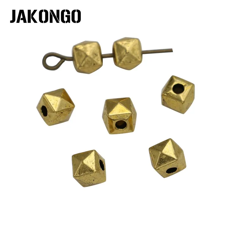 JAKONGO зеркальные бусины антикварные позолоченные свободные для изготовления