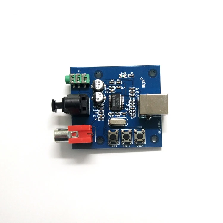 Звуковая карта PCM2704 USB аудиоцап вход аналоговый коаксиальный волоконный выход