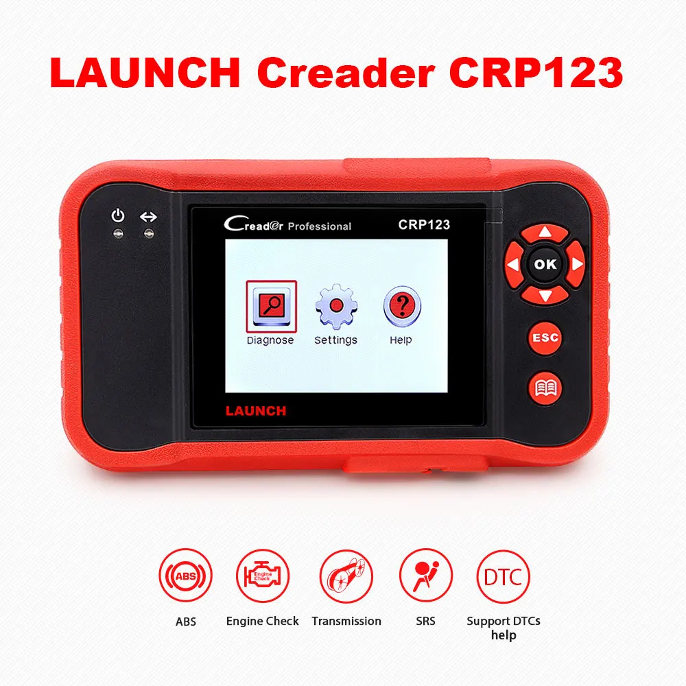 CRP123 X431 Crp129e Crp123e Crp129 Crp123 Creader Viii Obd2 Diagnostic Tool For Eng/at/abs/srs Multi-language Free Update - Цвет: CRP123