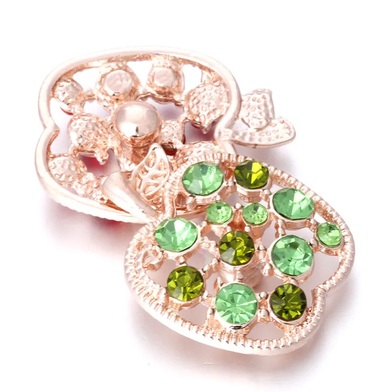6 шт./лот новинка ювелирное изделие с кнопками розовое золото стразы пустотелое