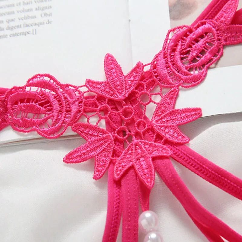 Женское нижнее белье сексуальные кружевные трусики-стринги с вышивкой | Женская