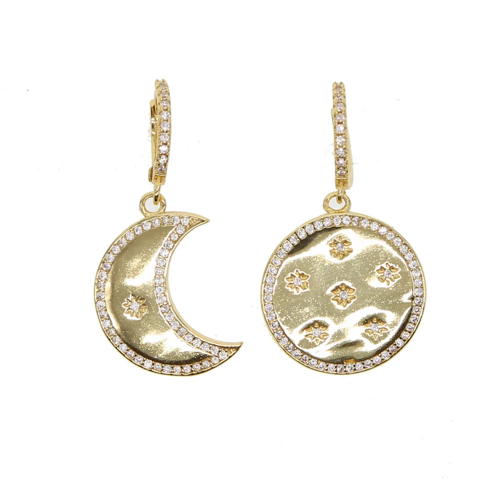 Женские асимметричные серьги модные глянцевые Moo & Star sun Ювелирное Украшение для