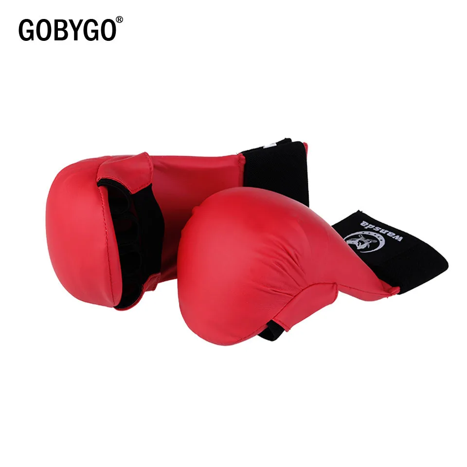 Кожаные бойцовские перчатки GOBYGO для фитнеса бокса на полпальца женщин мужчин