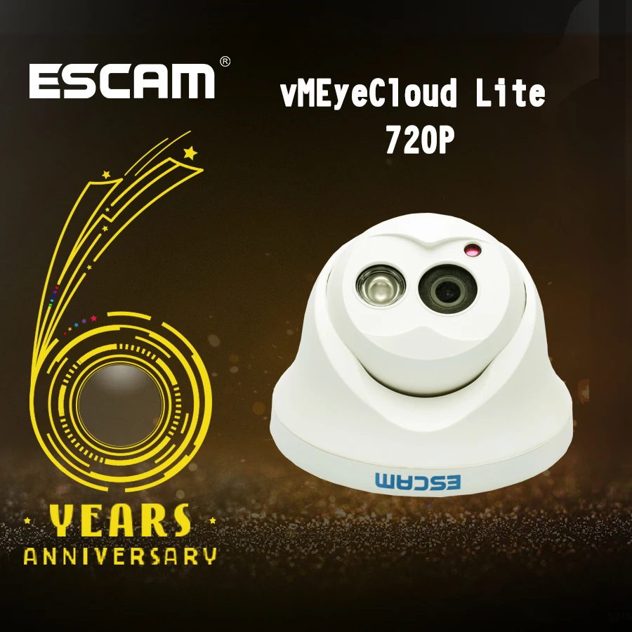 IP камера ESCAM QD100 дневное/ночное видение Onvif с фиксированным объективом 3 6 мм 720P H.264