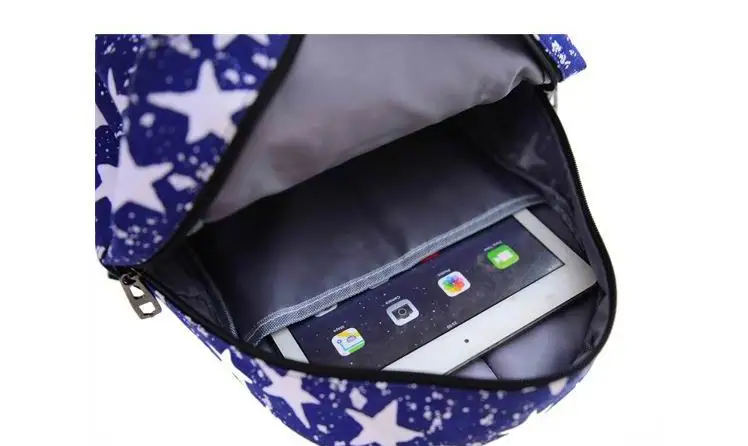 Модный женский холщовый рюкзак с принтом школьные ранцы для девочек-подростков