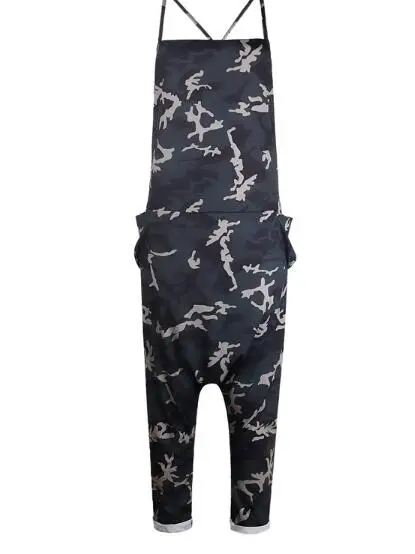 Женский камуфляжный комбинезон на бретельках Модный облегающий с принтом лето