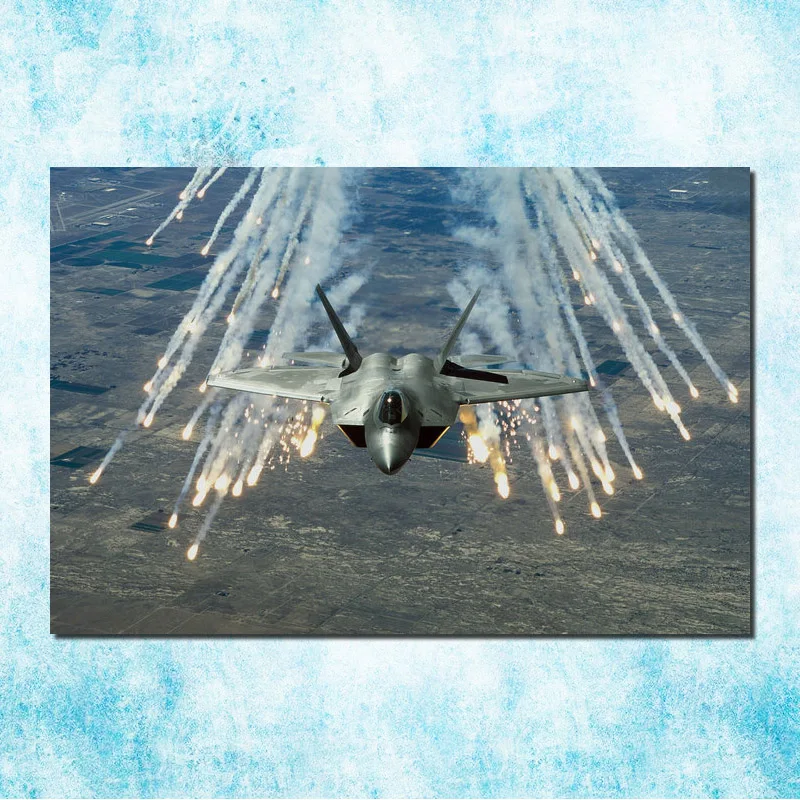 Боевые самолеты армии Книги по искусству Шелковый Холст плакат 13x20 24x36 дюймов