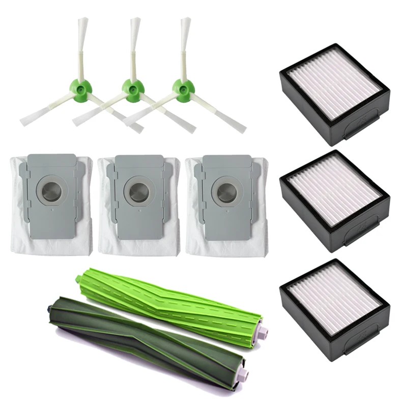 

Rolling Brush Hepa Filter Side Brush Dust Bag for iRobot Roomba i7 E5 E6 I Series Robot Vacuum Cleaner Replacement Spare Parts