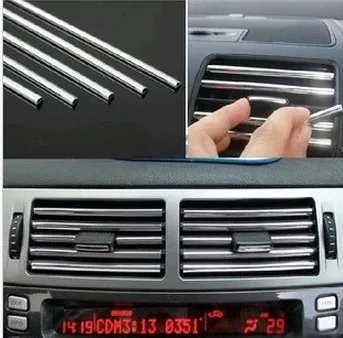 Декоративная хромированная полоска для отделки дверей в стиле U 600 см