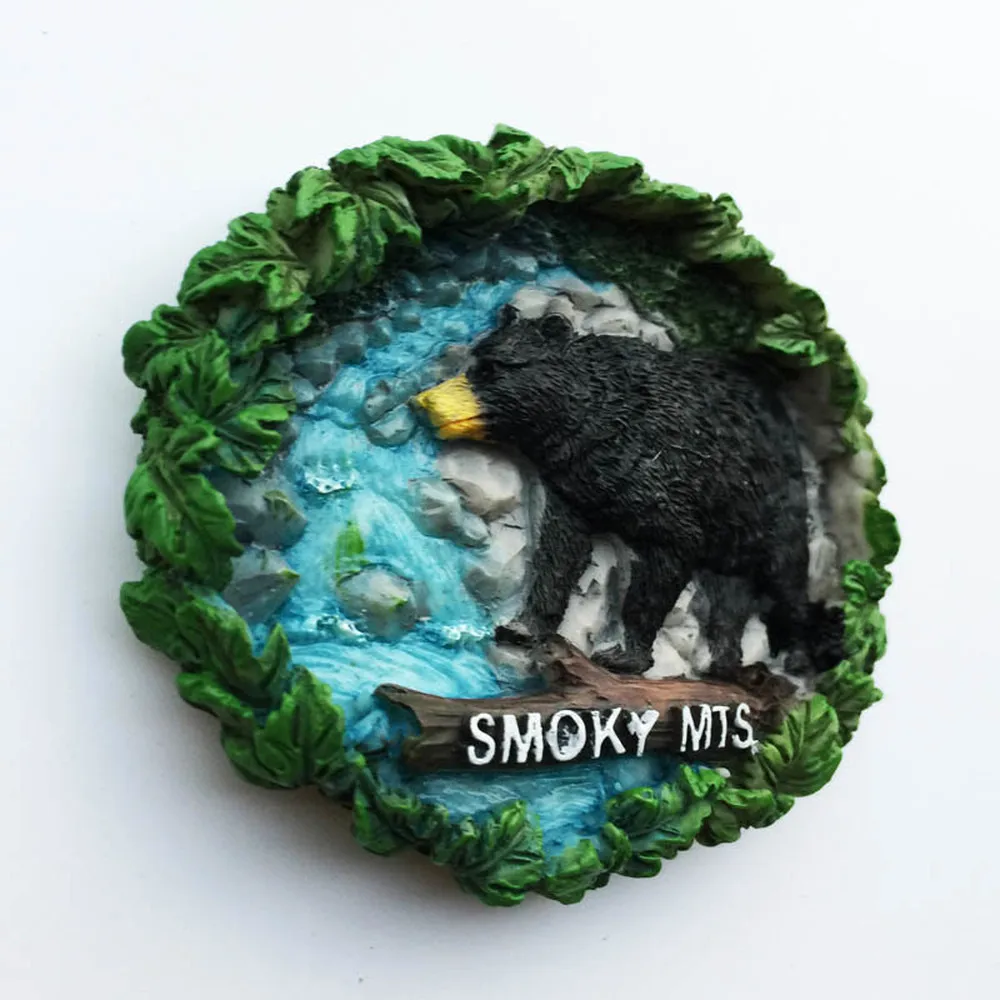 BABELEMI USA Tennessee Great Smoky Mountains National Park 3D Fridge Magnets Tourism Souvenirs Refrigerator Magnetic Stickers | Дом и сад