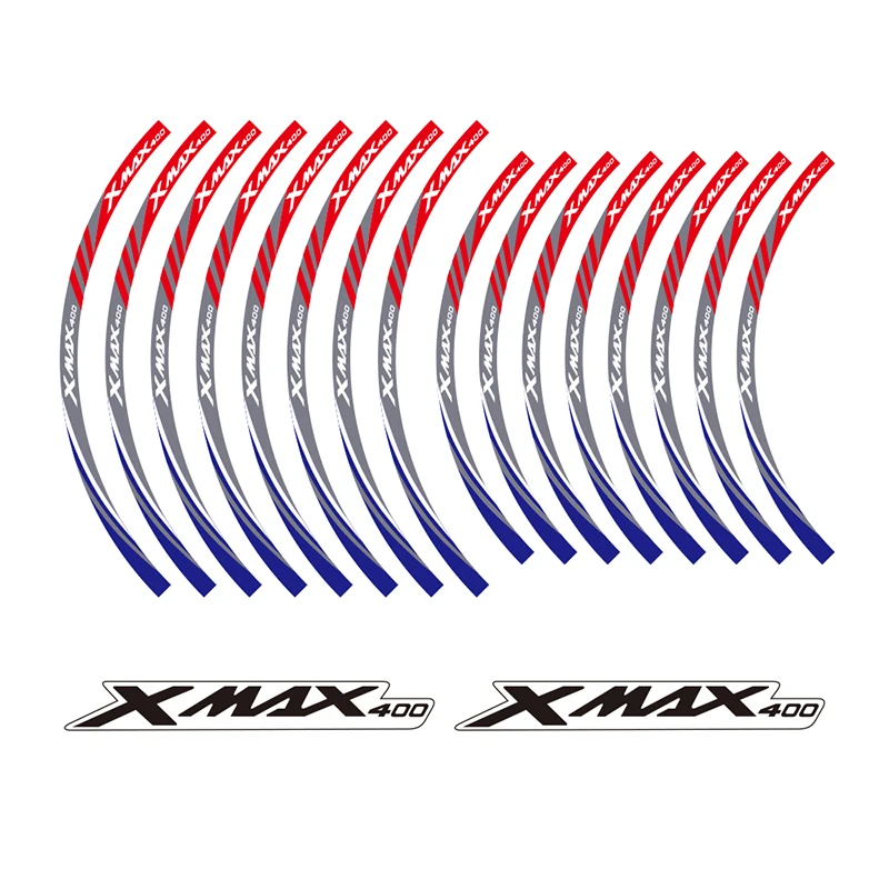 

KODASKIN Motorcycle 2D Emblem Round Sticker Decal Big Wheel Rim for XMAX 400