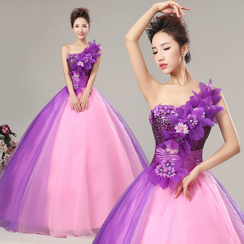 Vestidos Baratos Quinceanera, новинка, платье принцессы, бальное платье на одно плечо с цветочным рисунком, на заказ, плюс размер, платье для выпускного вечера