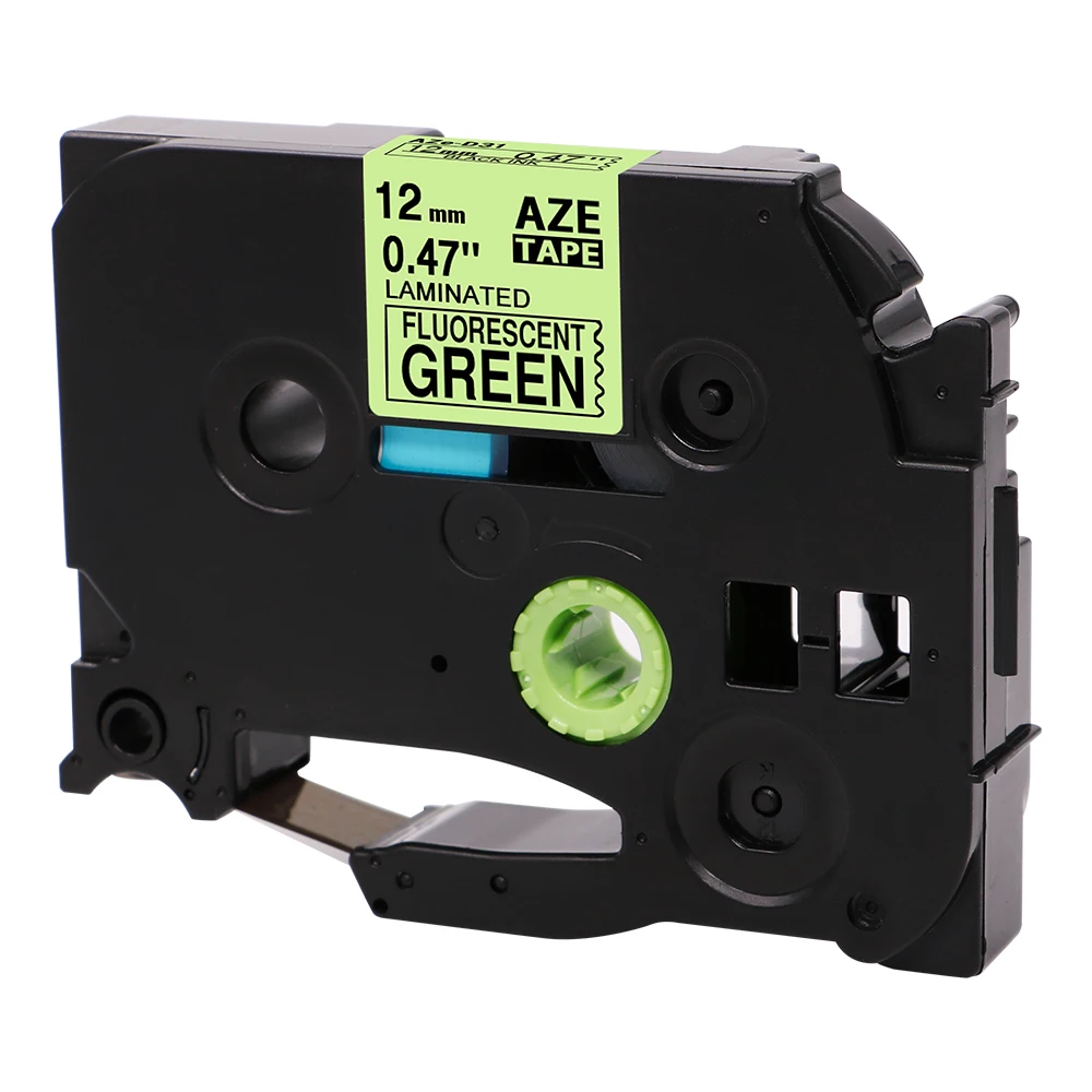 Совместимость с принтером Brother Label Tze Tape TZeD31 TZD31 12 мм черный на зеленом для P touch Maker