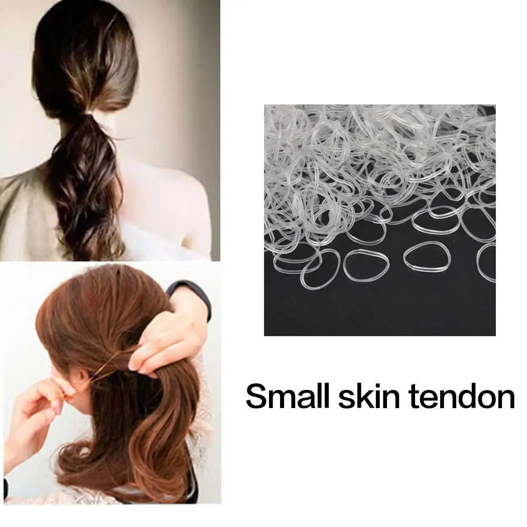 1000 шт волос одноразовые детские высокоэластичные ленты галстук белый из 18g мешок