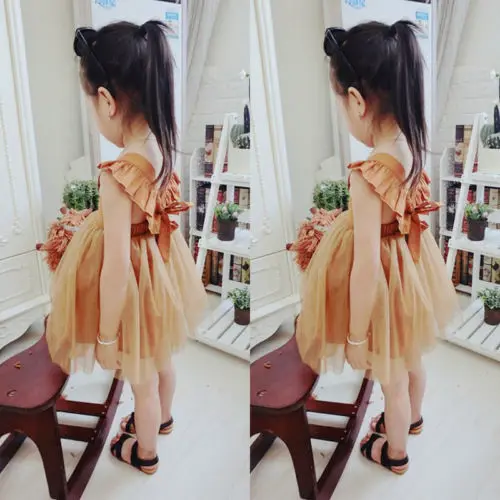 Модная одежда для маленьких девочек платье-пачка принцессы хлопковые вечерние