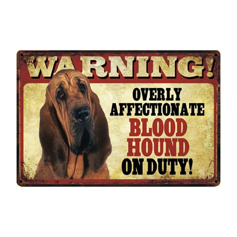 [Kelly66] животные собака Waring Akita Basenji Beagle Hound металлическая вывеска оловянный плакат табличка для домашнего декора настенная живопись 20*30 см размер Dy84 - Цвет: y-2941