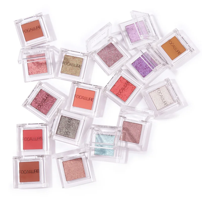 Focallure блестящие тени для век Shimmer Eye makeup одиночные тени для век стойкие и горячие модные мягкие макияж для всех видов кожи