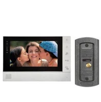 7 inch wired video door phone intercom system ir night vision