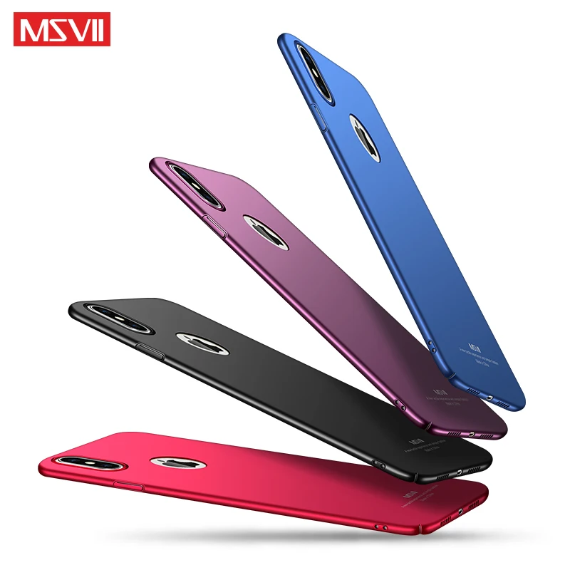 MSVII Bumper Case For iPhone X 10 Ultra Slim Back Protective Fitted iPhoneX Shell Fundas Coque Apple |