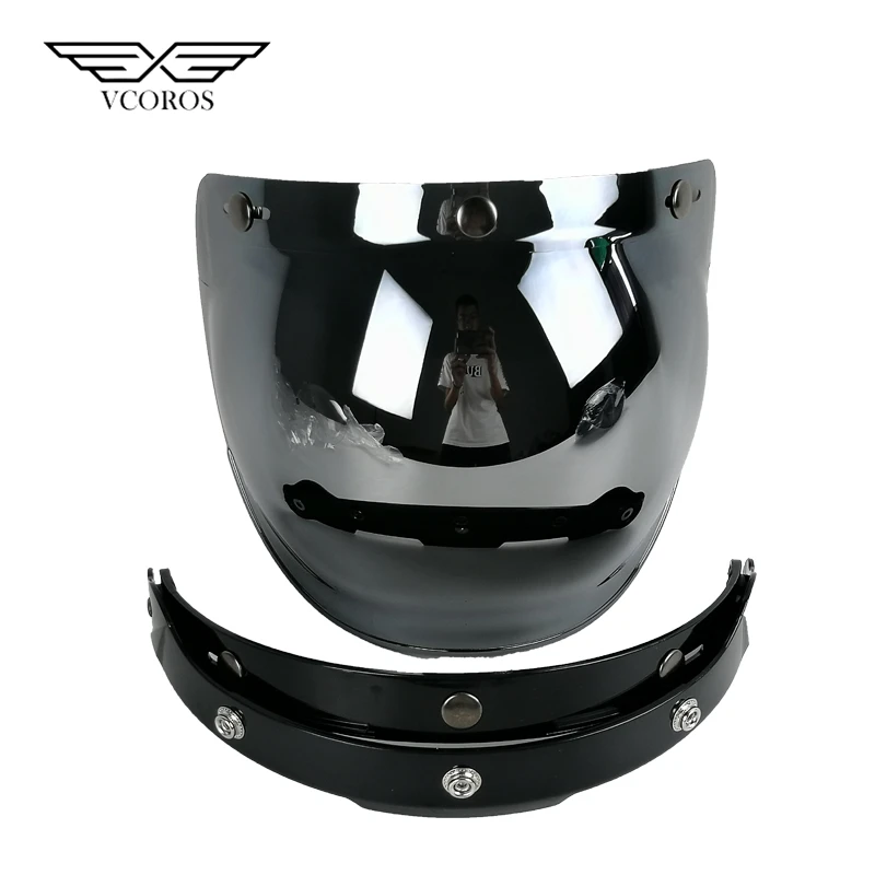 Новый защитный козырек с пузырьками откидной 3-защелкивающийся шлем Viseira Volha 3/4