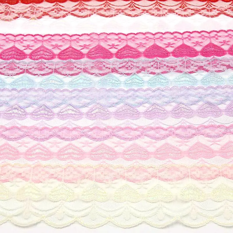10 ярдов/партия кружевная лента с вышивкой ширина около 75 мм 7 цветов | Дом и сад