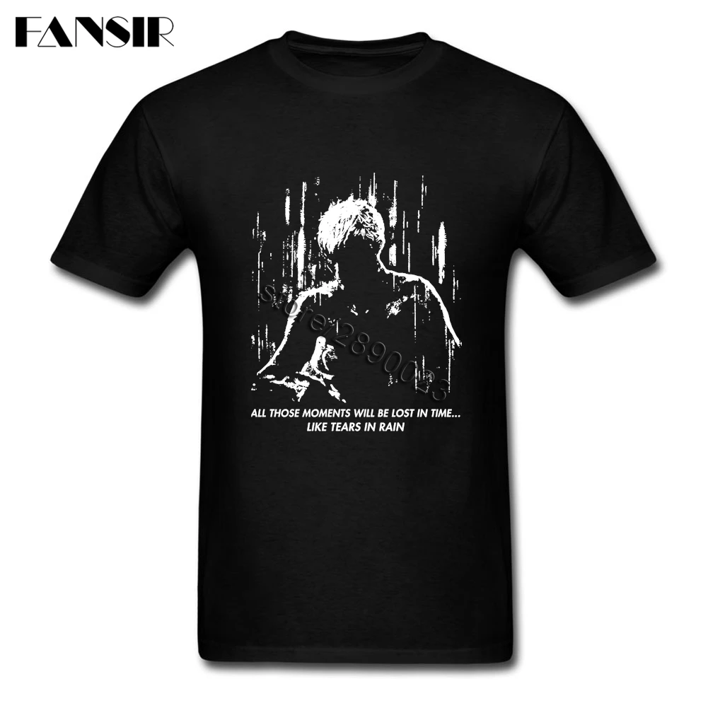 Blade Runner как слезы в дождь футболки потрясающая Мужская футболка с короткими