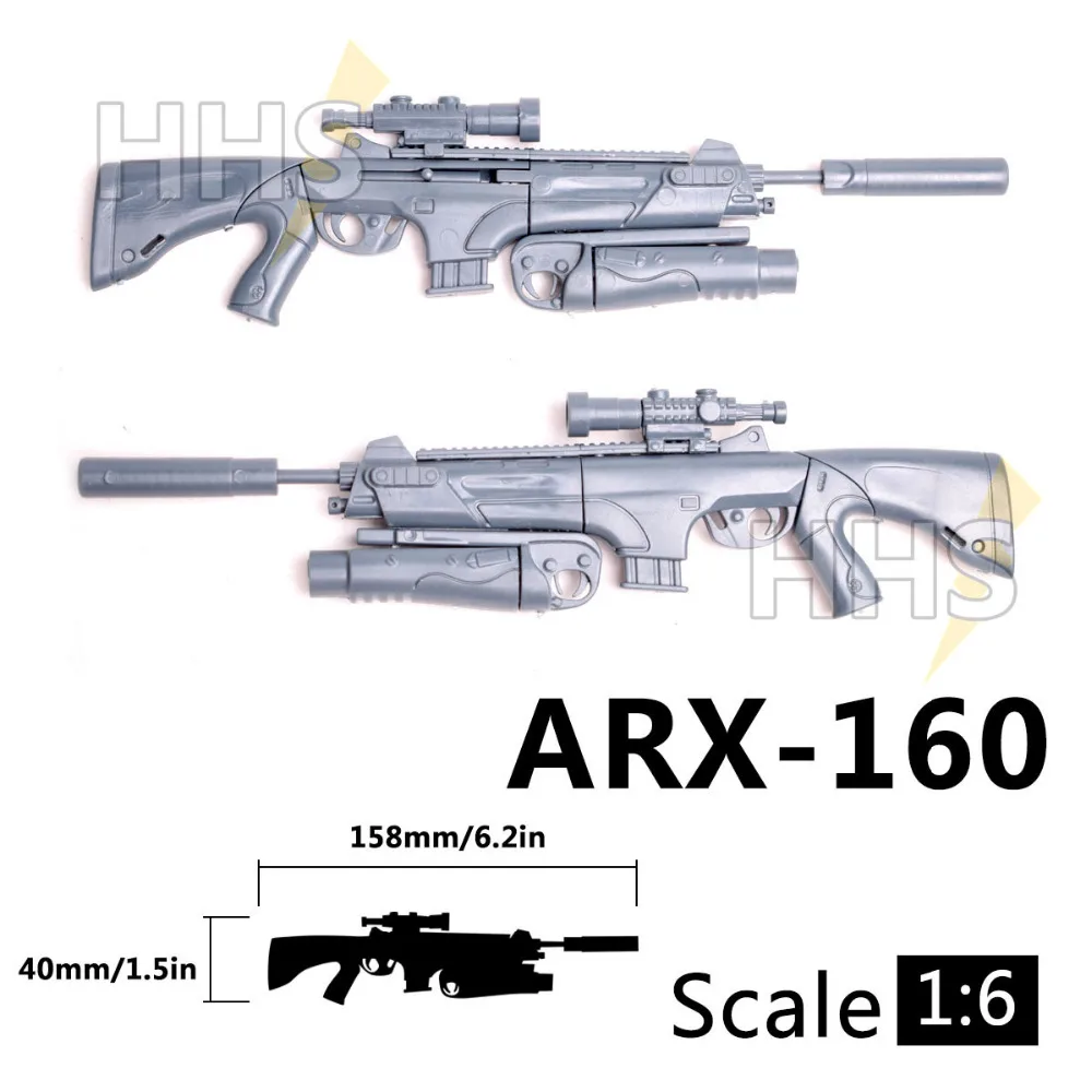 1:6 1/6 масштаб 12 дюймов фигурки ARX 160 винтовка пусковая установка модель пистолет