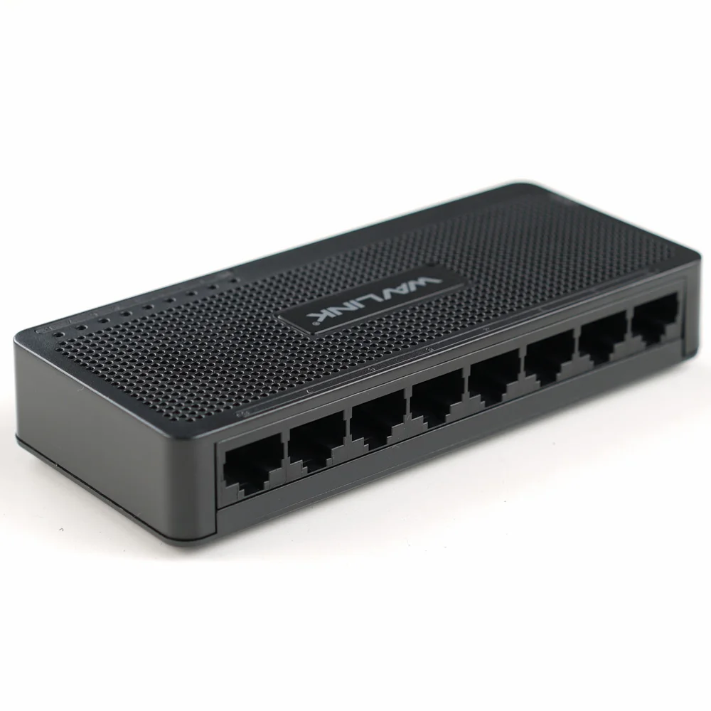 Wavlink 8 Порты и разъёмы 10/100 м Быстрый ethernet-коммутатор/Smart сетевая переключаемый адаптер питания моноканальный центр Auto MDI/MDIX полный/полудуплекс