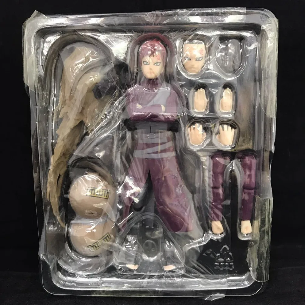 Аниме Фигурка 15 см Наруто Shippuden повязка на голову Sabaku no Gaara ПВХ фигурка шарнир