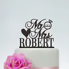 Бесплатная доставка, персонализированный Алмазный Свадебный Топпер для торта MR MRS, свадебное украшение на заказ, фамилия и дата, топпер для торта