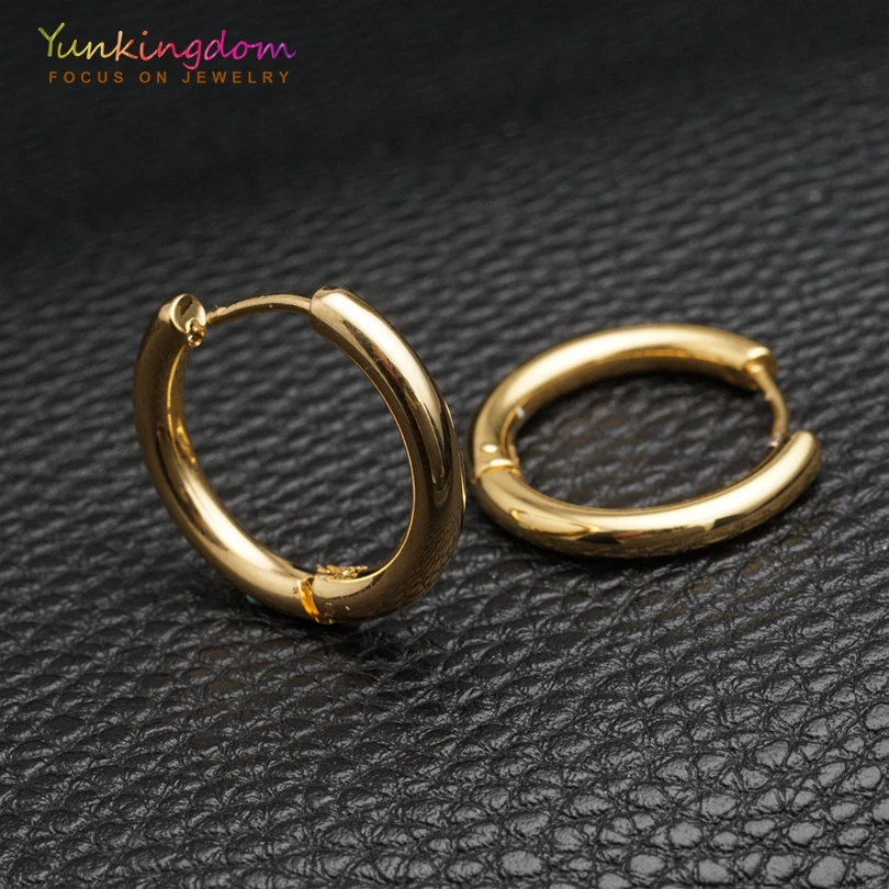 Женские серьги-кольца Yunkingdom классический серьги из нержавеющей стали 316L в стиле
