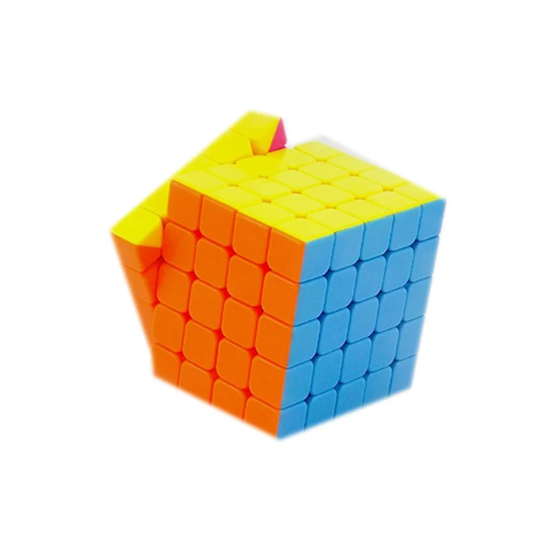 YJ Yuchuang Cube 5x5x5 Cubo Magico магические кубики 5x5 головоломка скорость 5*5 Stickerless кубический антистресс 5 на 5 детские игрушки кубик рубика - Цвет: Pink