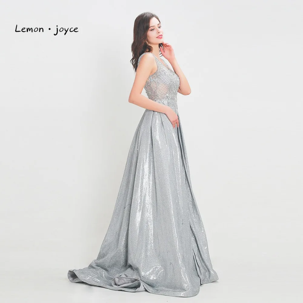 Женское длинное вечернее платье Lemon joyce блестящее платье-трапеция без рукавов с