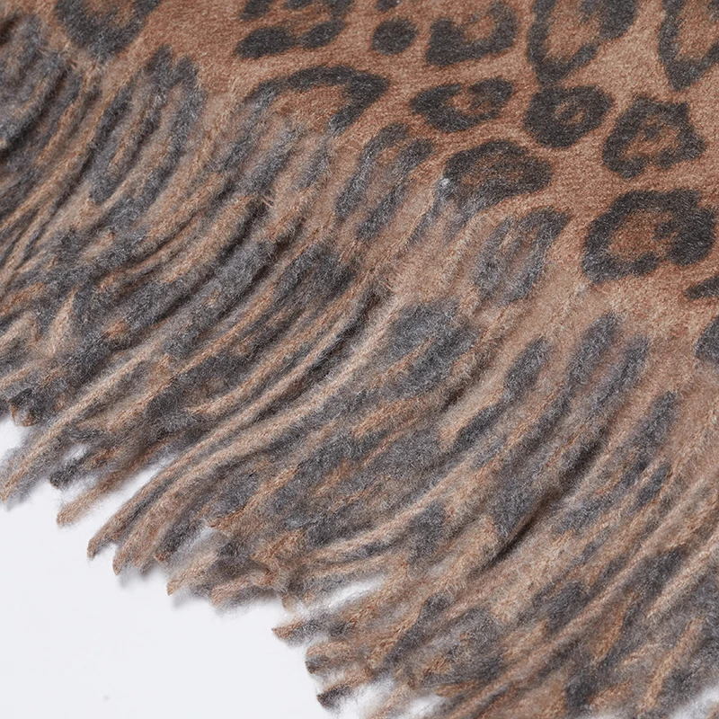 

Leopard Scarf 2019 New Fashion Luxury Cashmere Sarves Autumn Leopard Printed Scarf Women Tassel Warm Winter Scarf Large Shawl