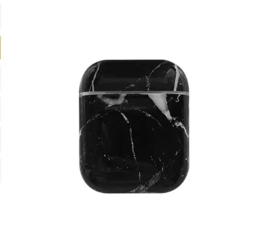 E Роскошный Твердый чехол с мраморным цветком для Airpods 1 2nd чехол Bluetooth беспроводной чехол для наушников Защитный чехол для зарядного устройства - Цвет: E
