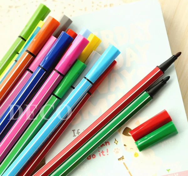 

36 colors/lot Water color pen brush Marker pens for kids Office material School stationery art supplies (ss-a792)