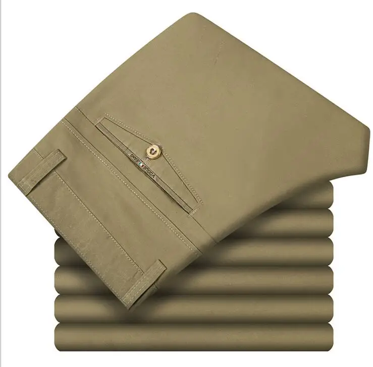 Новые летние мужские прямые брюки высокого качества 2017 деловые тонкие штаны