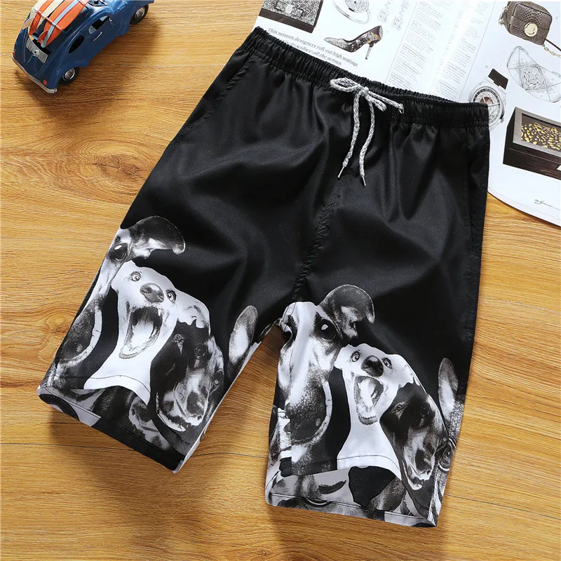 2020 Летние мужские шорты с дышащим принтом пляжные модные для плавания