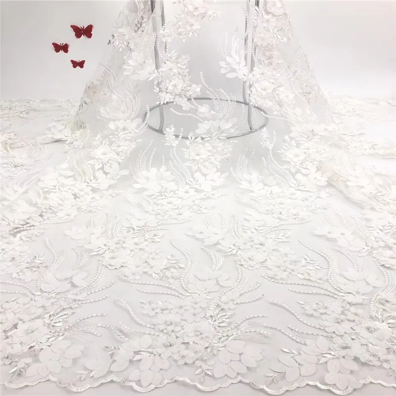 as picture6 Madison африканская кружевная ткань высокого качества французское кружево 3D цветок Свадебная аппликация Ткань Кружева Свадебный букет для свадьбы - Цвет: as picture6