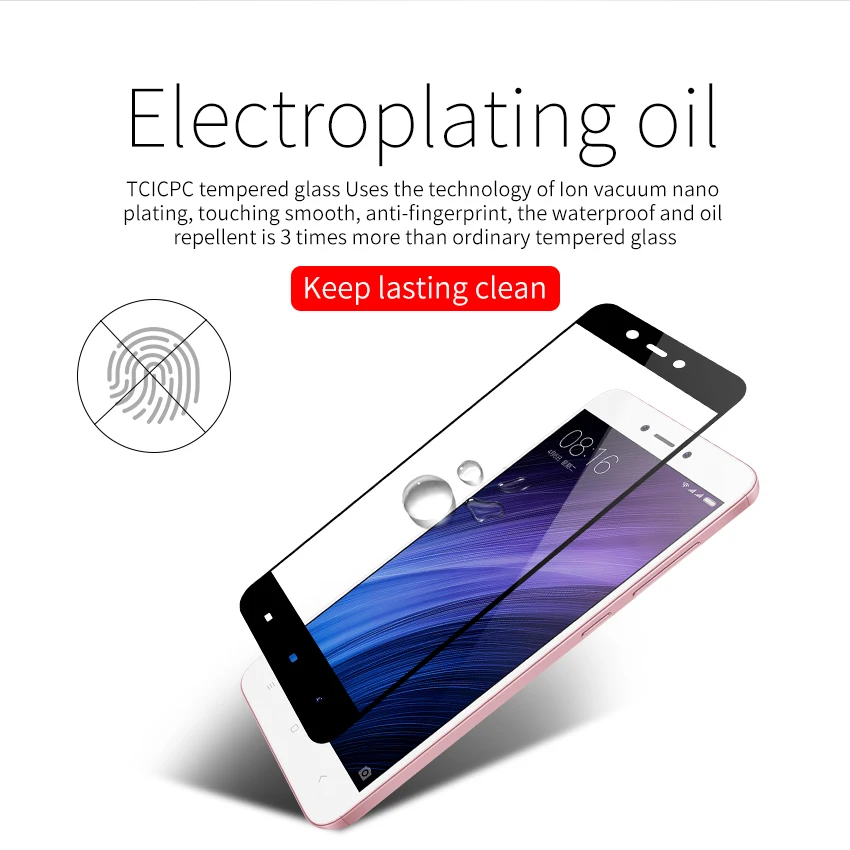 TCICPC для Xiaomi Redmi 5A закаленное стекло 9H HD прозрачное полное покрытие Защитное