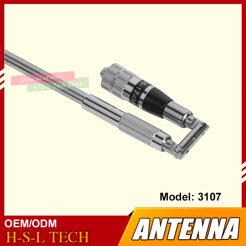 Телескопическая антенна из нержавеющей стали для рации BNC/SMA/MOTO 400 470 МГц или 136 174