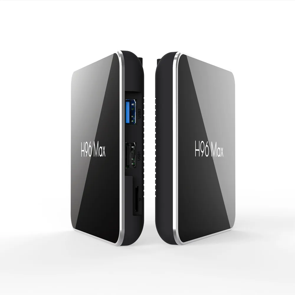 H96 Max x2 Android 9 0 Amlogic S905X2 LPDDR4 Четырехъядерный 4 ГБ 32 64 Гб 2 4G и 5 ГГц Wi Fi BT H.265 4K